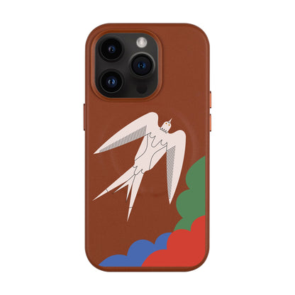 L’OISEAU LIBRE-Leather Kılıf MagSafe Özellikli - iPhone 14 Pro