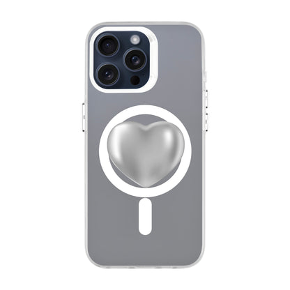 SILVER HEART-iPhone 15 Pro Max Hold Kılıf MagSafe Özellikli