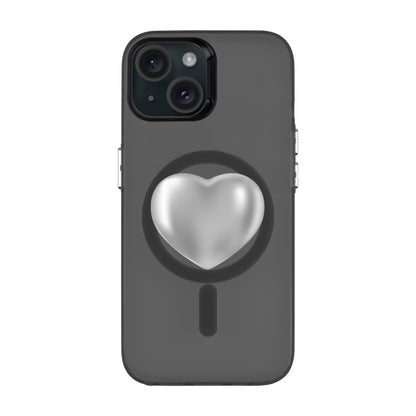 SILVER HEART-iPhone 13 Hold Kılıf MagSafe Özellikli