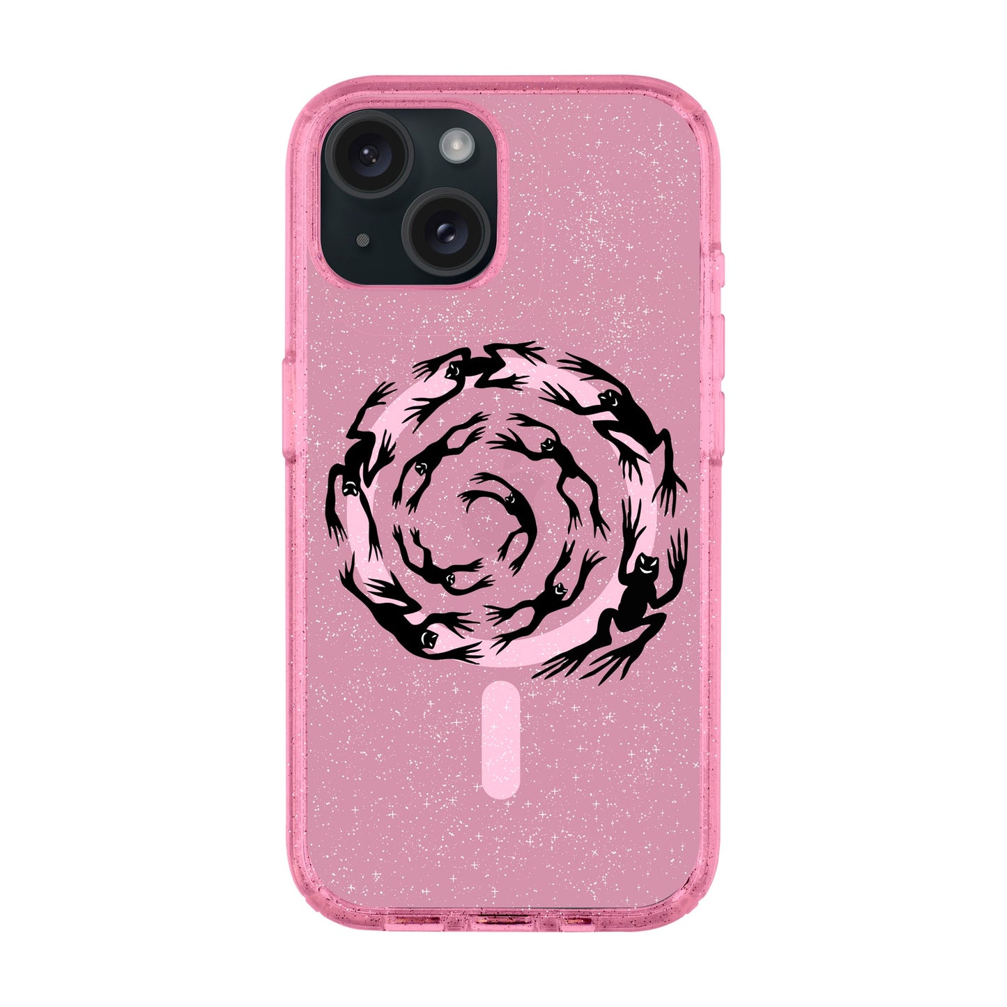 SWIRLING FROGS-iPhone 15 Shiny Kılıf MagSafe Özellikli