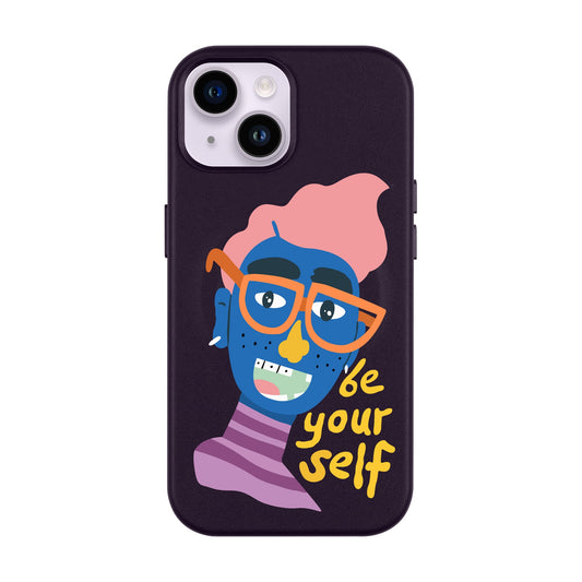 BE YOUR SELF-iPhone 13 Leather Kılıf MagSafe Özellikli