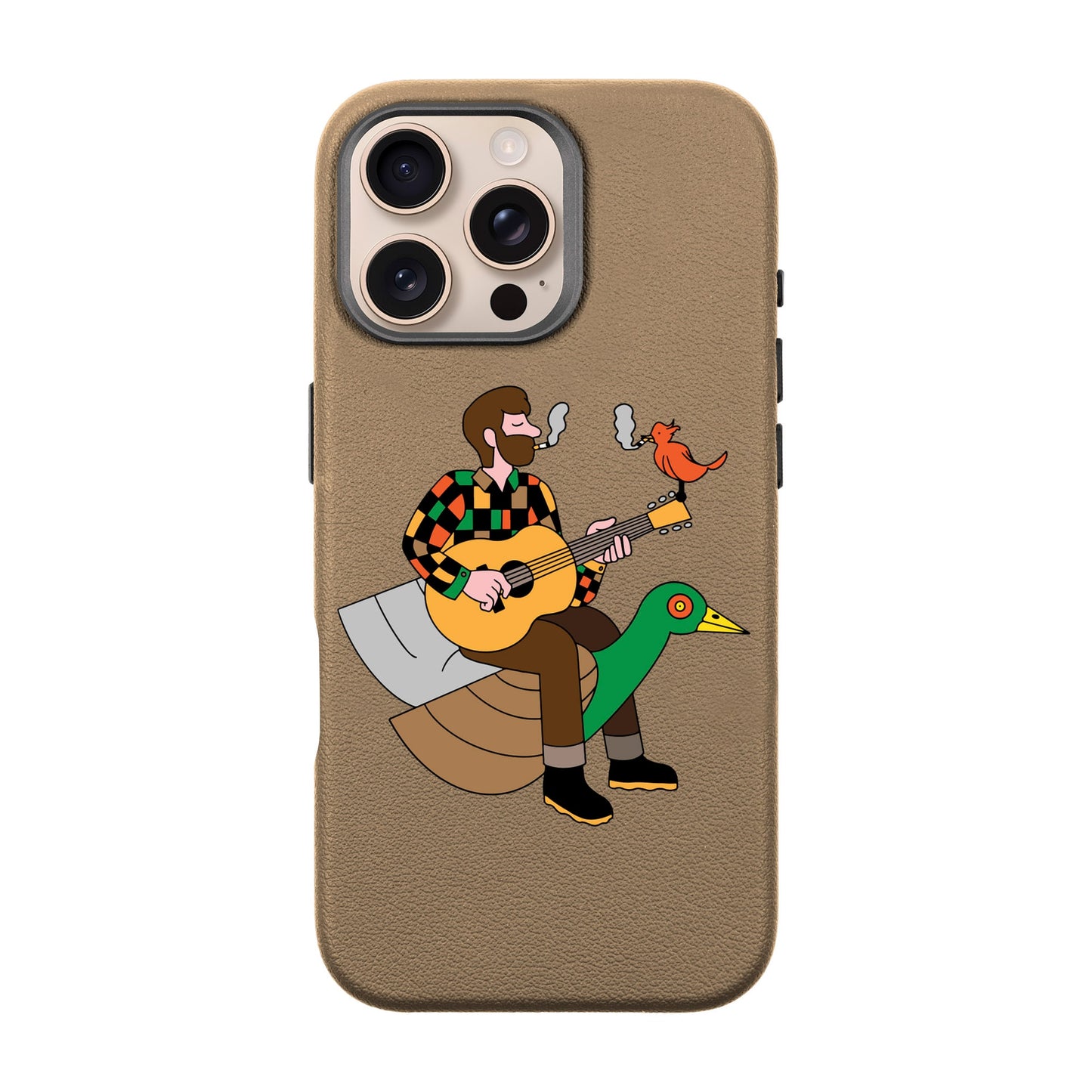 BIRDS OF A FEATHER-iPhone 16 Pro Max Leather Premium Kılıf MagSafe Özellikli