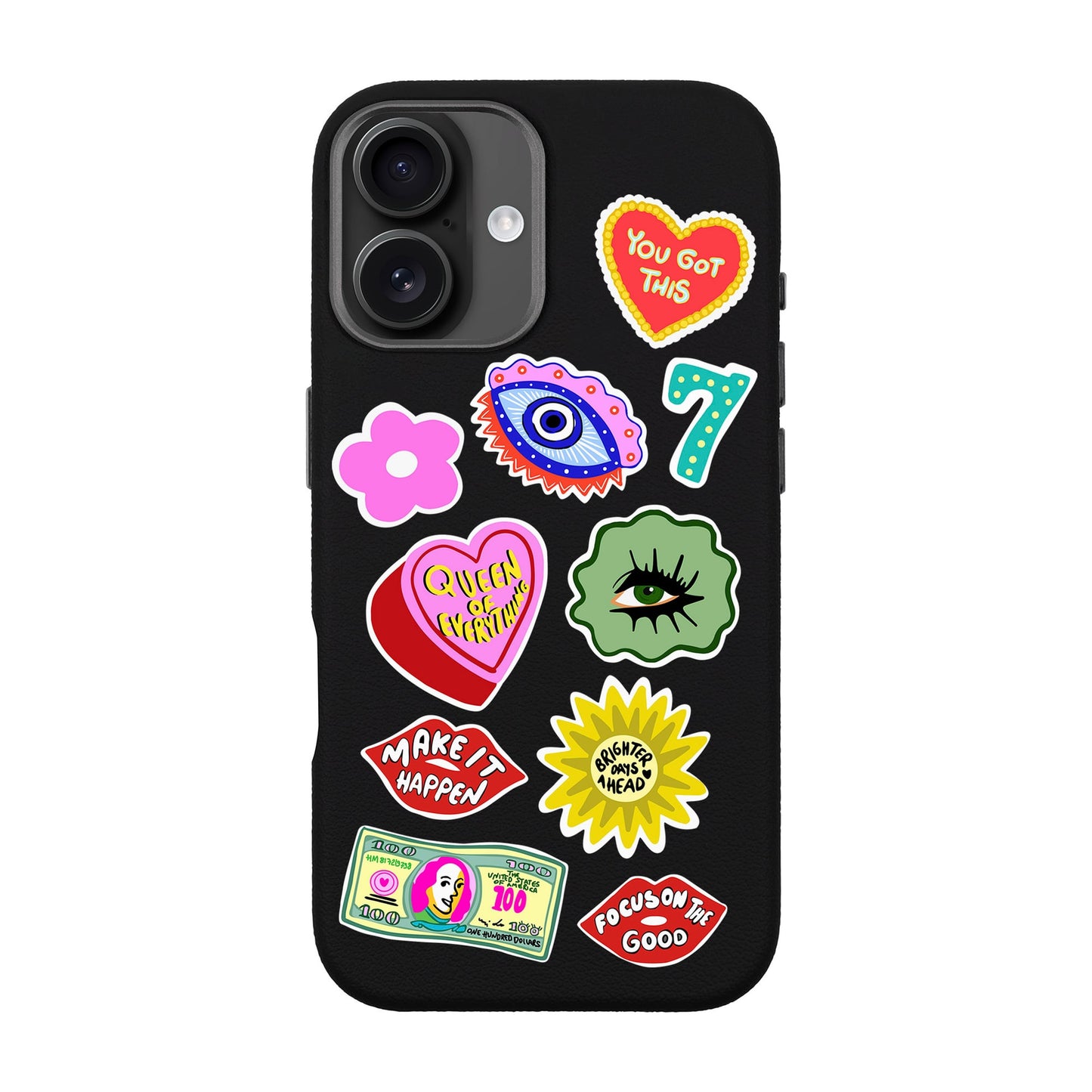 HM STICKERS-iPhone 16 Plus Leather Premium Kılıf MagSafe Özellikli