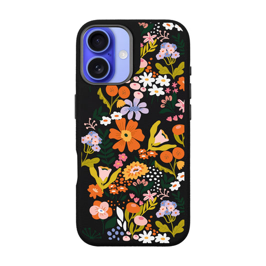 FLOWER-iPhone 16 Leather Premium Kılıf MagSafe Özellikli