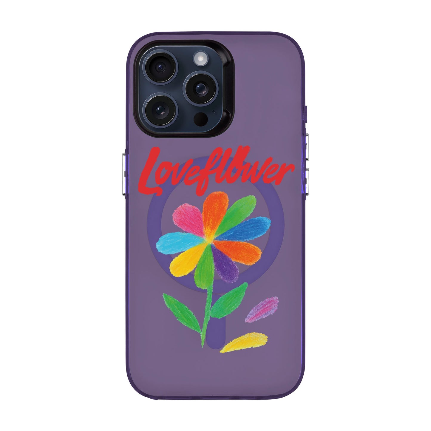 LOVE FLOWER-iPhone 15 Pro Max Hold Kılıf MagSafe Özellikli