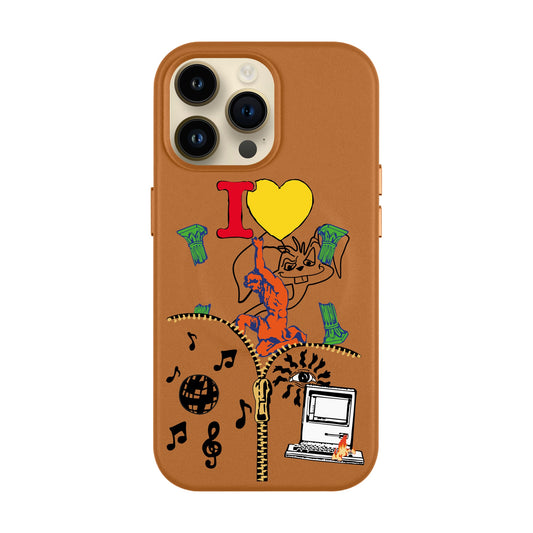 ANTIQUE-iPhone 14 Pro Max Leather Kılıf MagSafe Özellikli