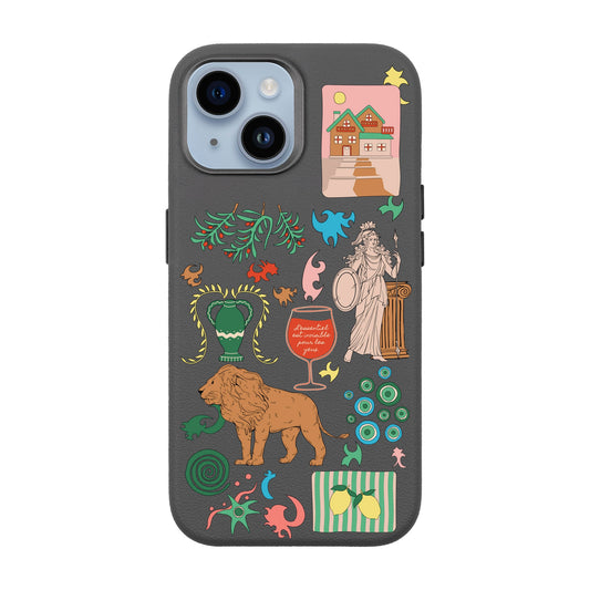 IODES SOUL TRAVELLER-iPhone 13 Leather Premium Kılıf MagSafe Özellikli