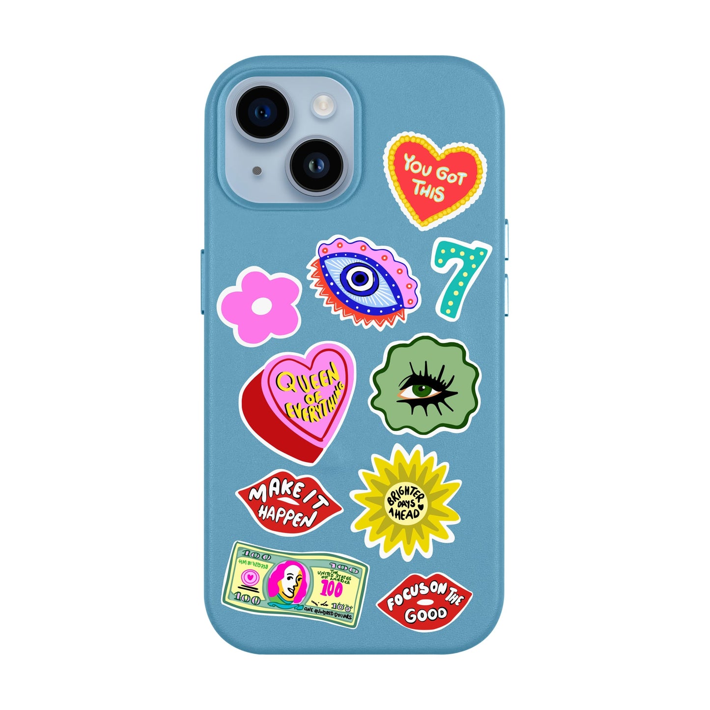 HM STICKERS-Leather Kılıf MagSafe Özellikli - iPhone 13