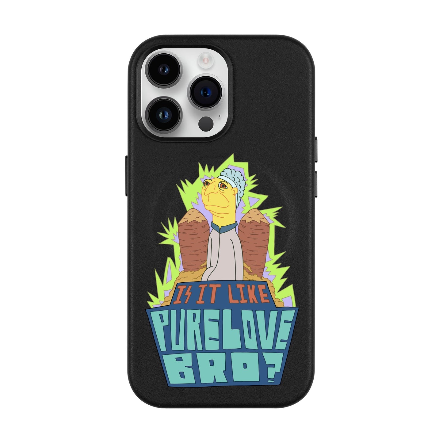 PURE LOVE-iPhone 14 Pro Max Leather Kılıf MagSafe Özellikli