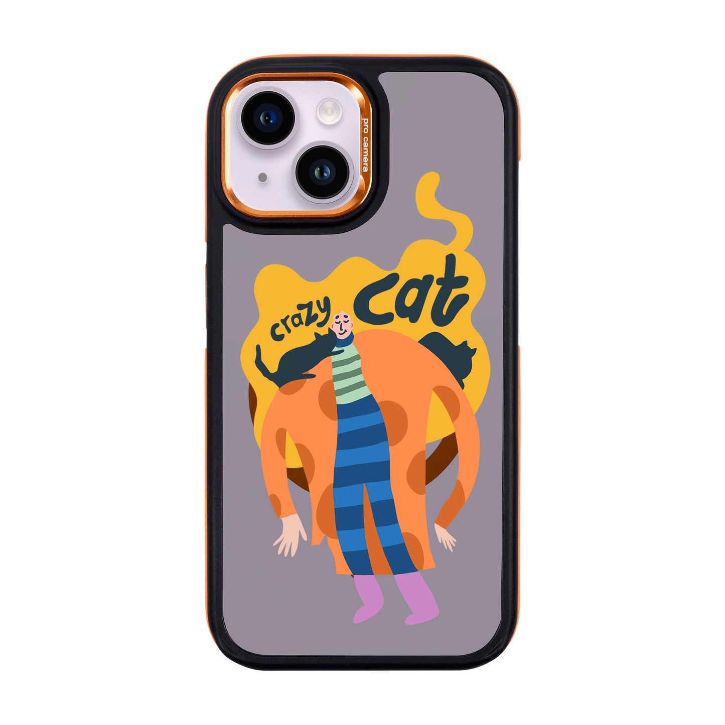 CRAZY CAT-Dark Kılıf MagSafe Özellikli - iPhone 13