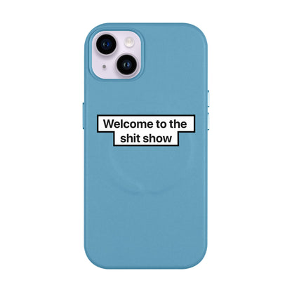 WELCOME-iPhone 14 Plus Leather Kılıf MagSafe Özellikli