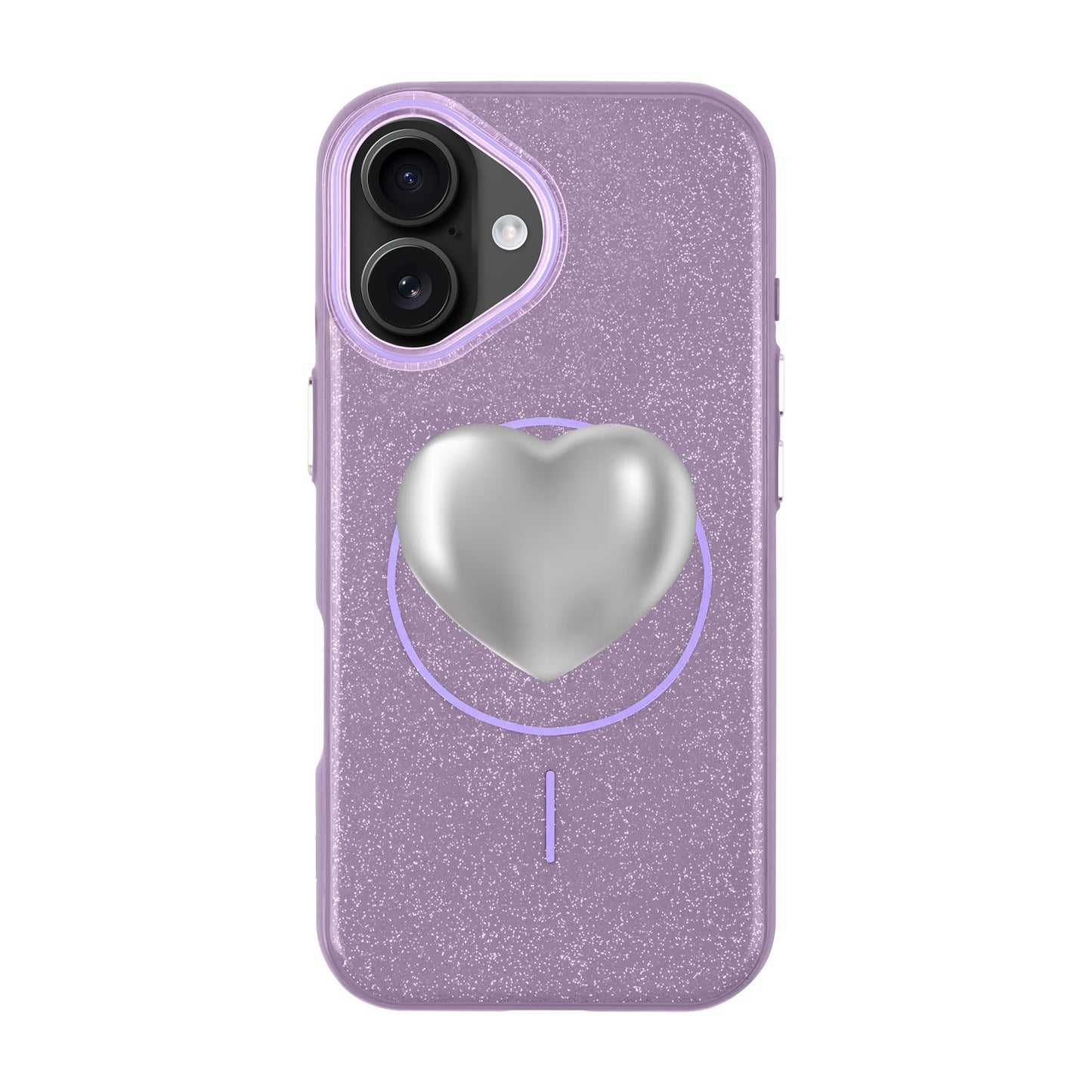SILVER HEART-iPhone 16 Plus Radiant Kılıf MagSafe Özellikli
