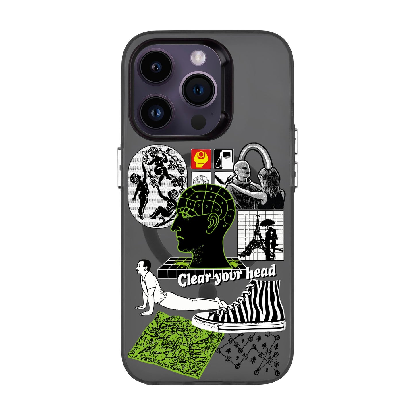 CLEAR YOUR HEAD-iPhone 14 Pro Hold Kılıf MagSafe Özellikli