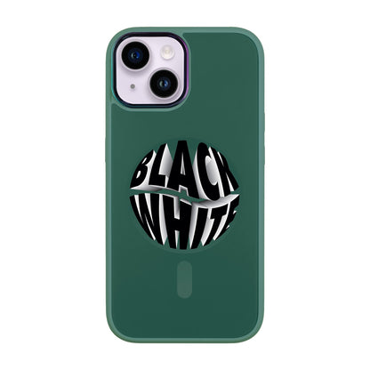 BLACK WHITE-iPhone 12 Vigor Kılıf MagSafe Özellikli