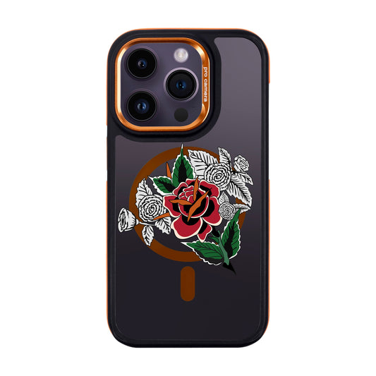 DRY ROSE-iPhone 14 Pro Dark Kılıf MagSafe Özellikli