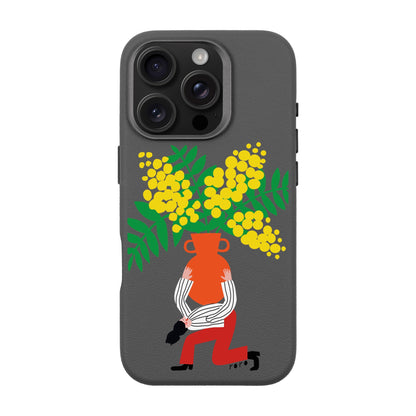 VASE-iPhone 16 Pro Leather Premium Kılıf MagSafe Özellikli
