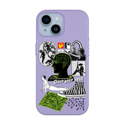 CLEAR YOUR HEAD-iPhone 14 Leather Kılıf MagSafe Özellikli