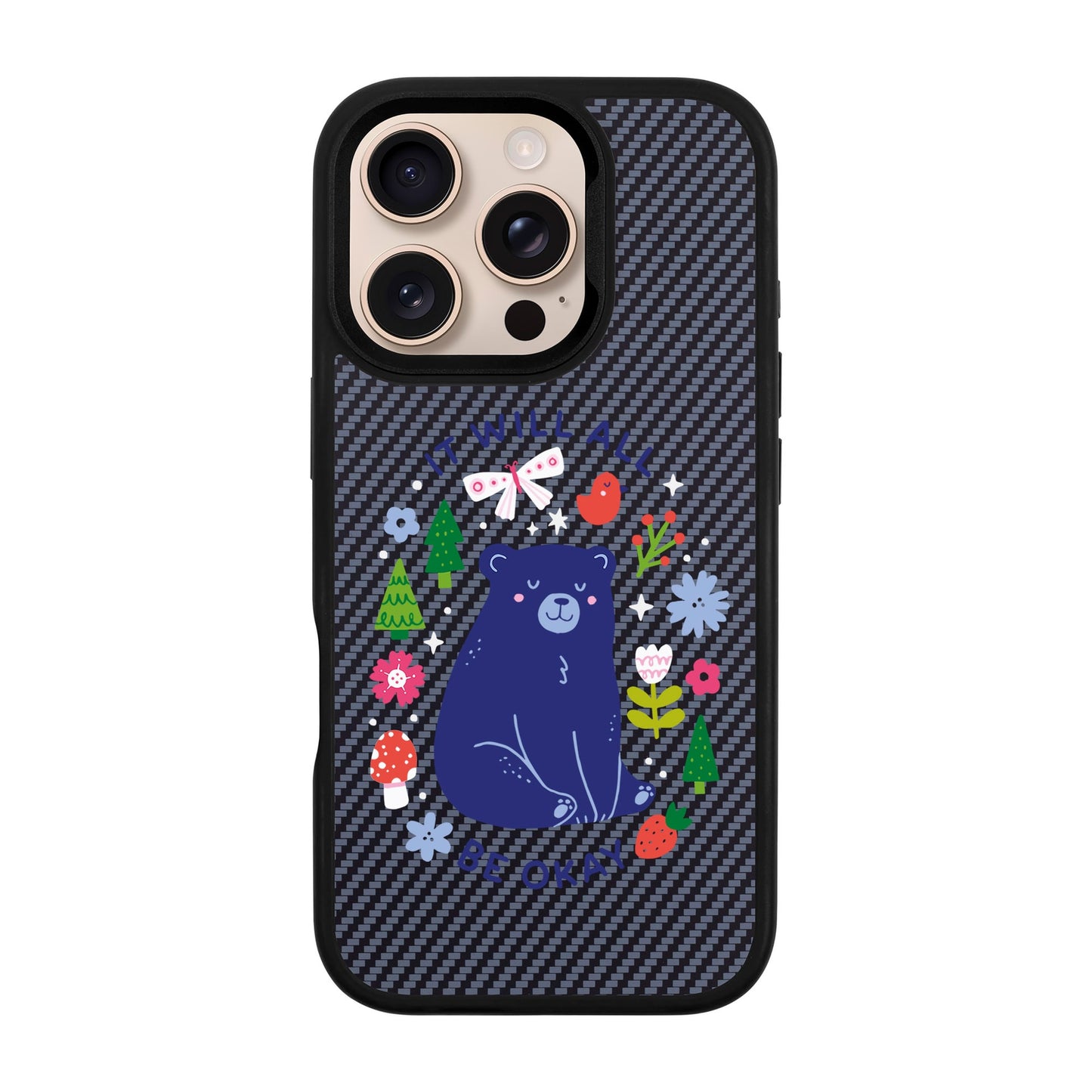 BE OKAY-iPhone 16 Pro Plaid Kılıf MagSafe Özellikli