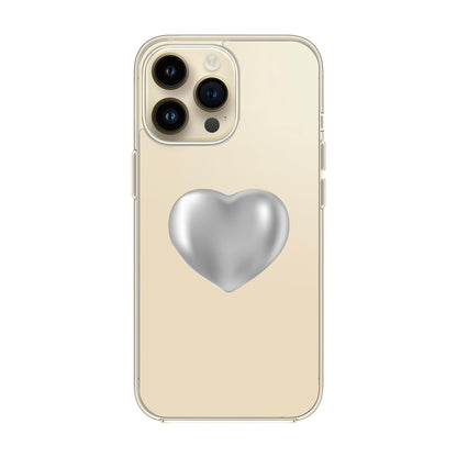 SILVER HEART-iPhone 14 Pro Max Solid Kılıf