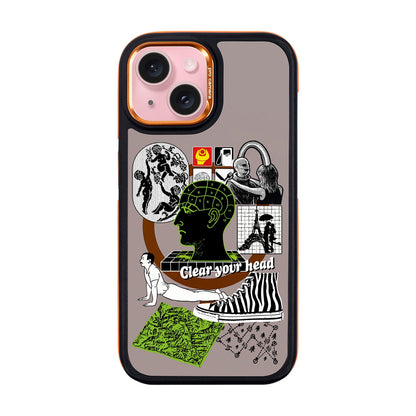 CLEAR YOUR HEAD-iPhone 15 Dark Kılıf MagSafe Özellikli