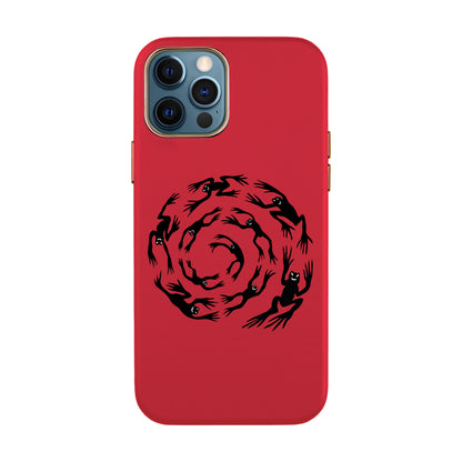 SWIRLING FROG-iPhone X / Xs Leather Kılıf