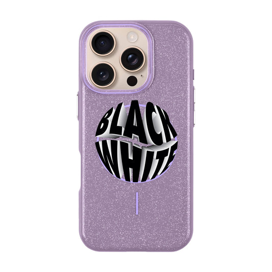 BLACK WHITE-iPhone 16 Pro Radiant Kılıf MagSafe Özellikli