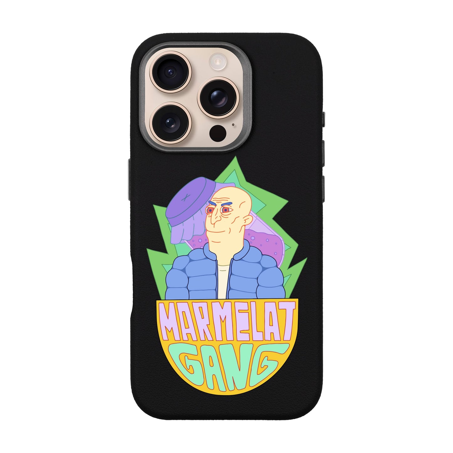 MARMELAT GANG-iPhone 16 Pro Leather Premium Kılıf MagSafe Özellikli