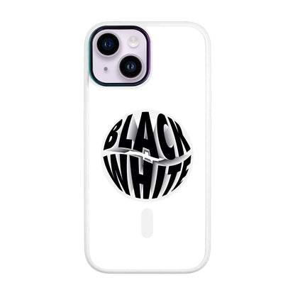 BLACK WHITE-iPhone 12 Vigor Kılıf MagSafe Özellikli