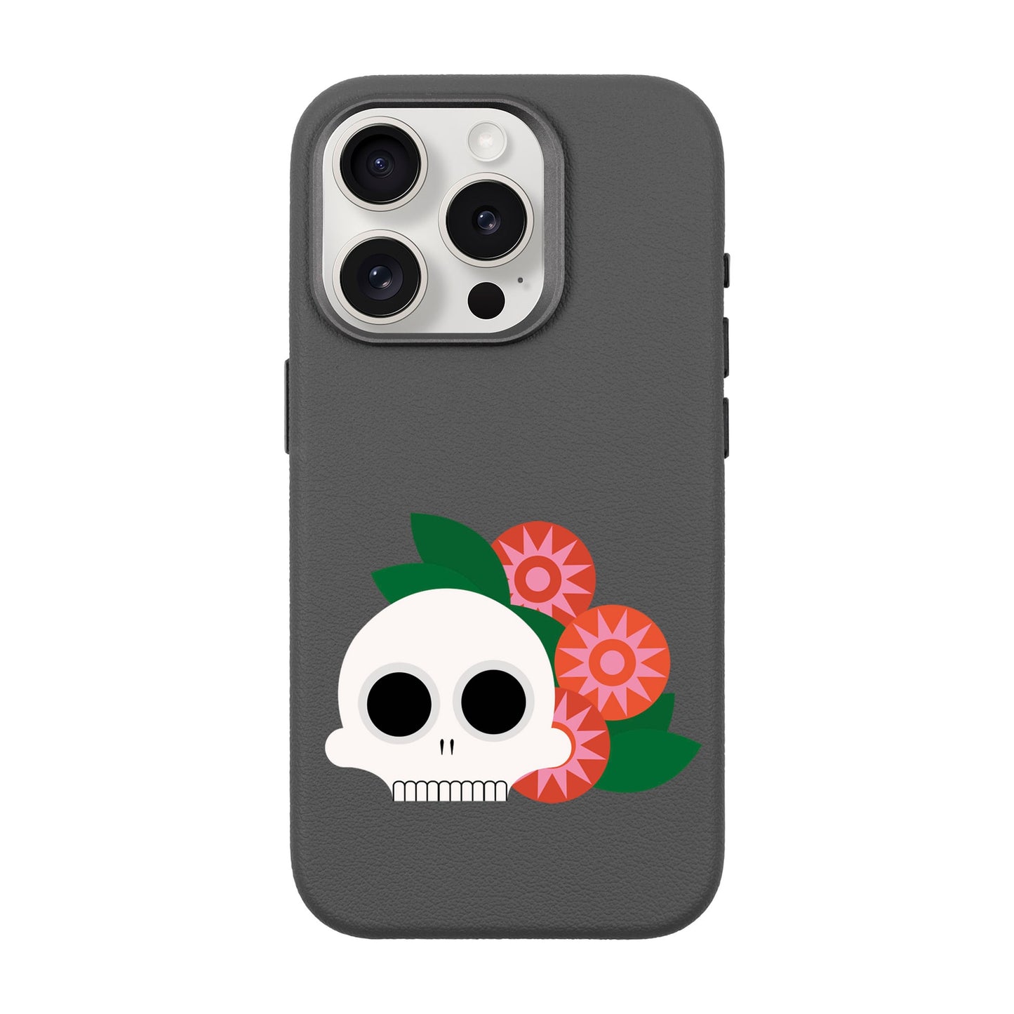 MEMENTO BLOOM-iPhone 15 Pro Leather Premium Kılıf MagSafe Özellikli