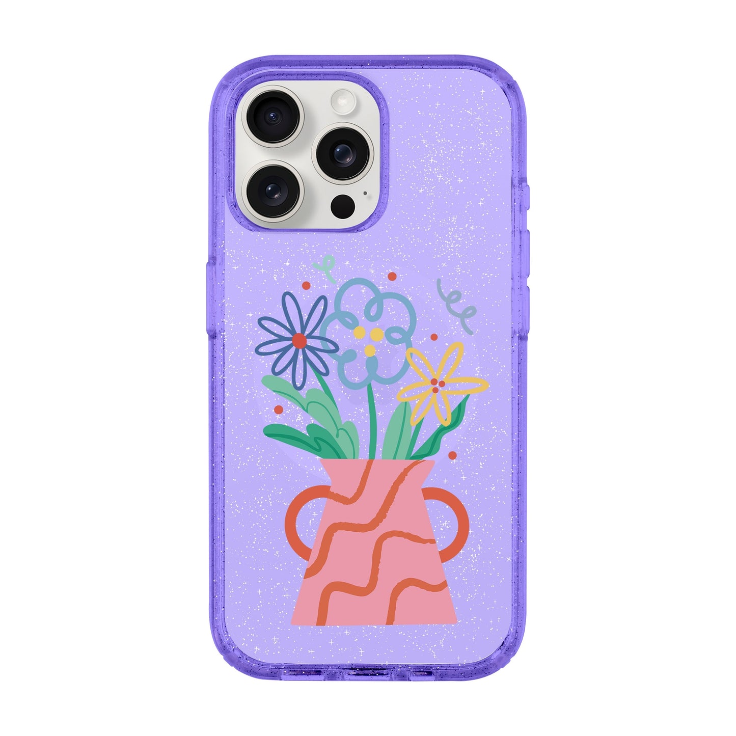 PINK VASE-iPhone 15 Pro Max Shiny Kılıf MagSafe Özellikli