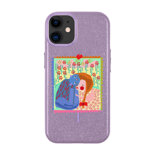 KEDİ POSTA PULU-iPhone 11 Radiant Kılıf MagSafe Özellikli