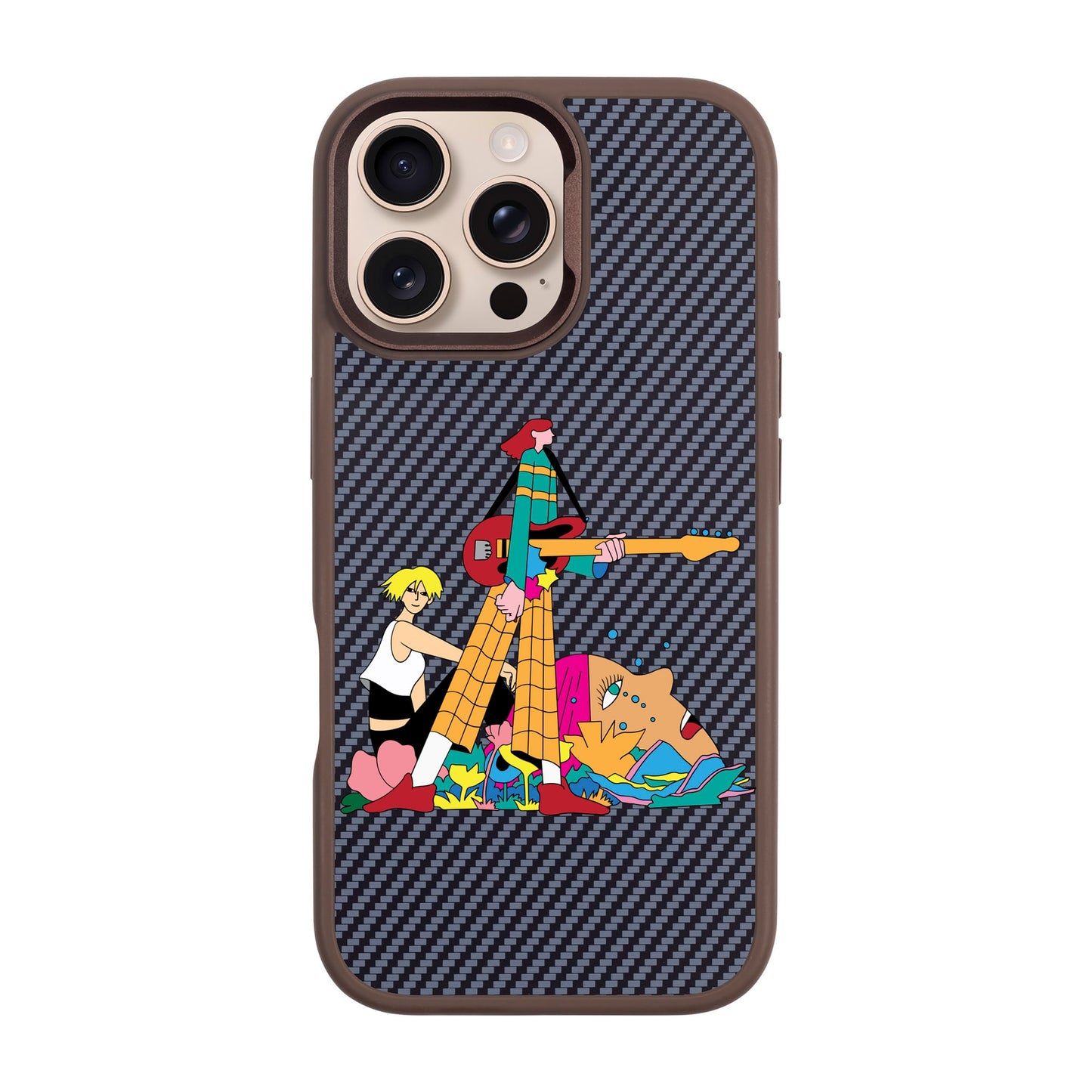 HER BAND-iPhone 16 Pro Max Plaid Kılıf MagSafe Özellikli