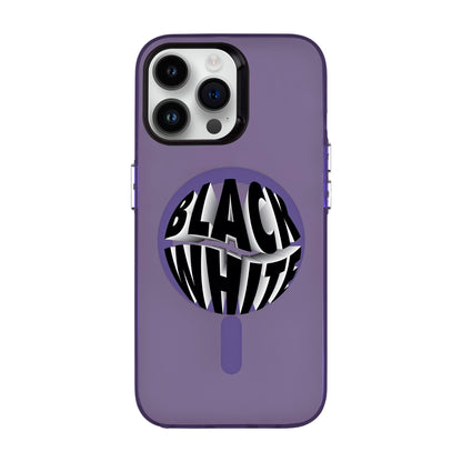 BLACK WHITE-iPhone 14 Pro Max Hold Kılıf MagSafe Özellikli