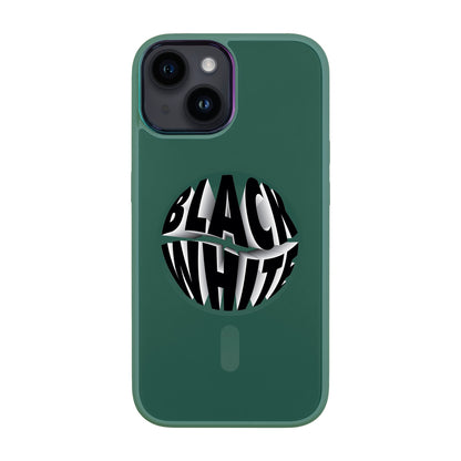 BLACK WHITE-iPhone 12 Vigor Kılıf MagSafe Özellikli