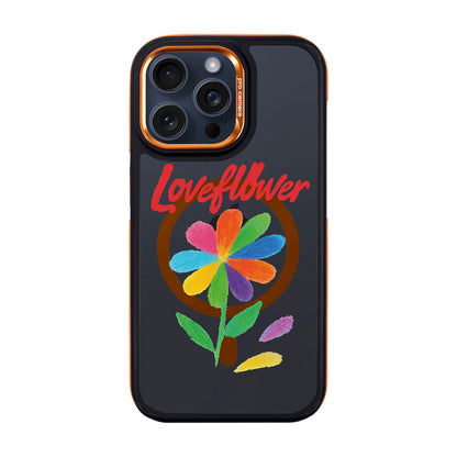 LOVE FLOWER-iPhone 15 Pro Max Dark Kılıf MagSafe Özellikli