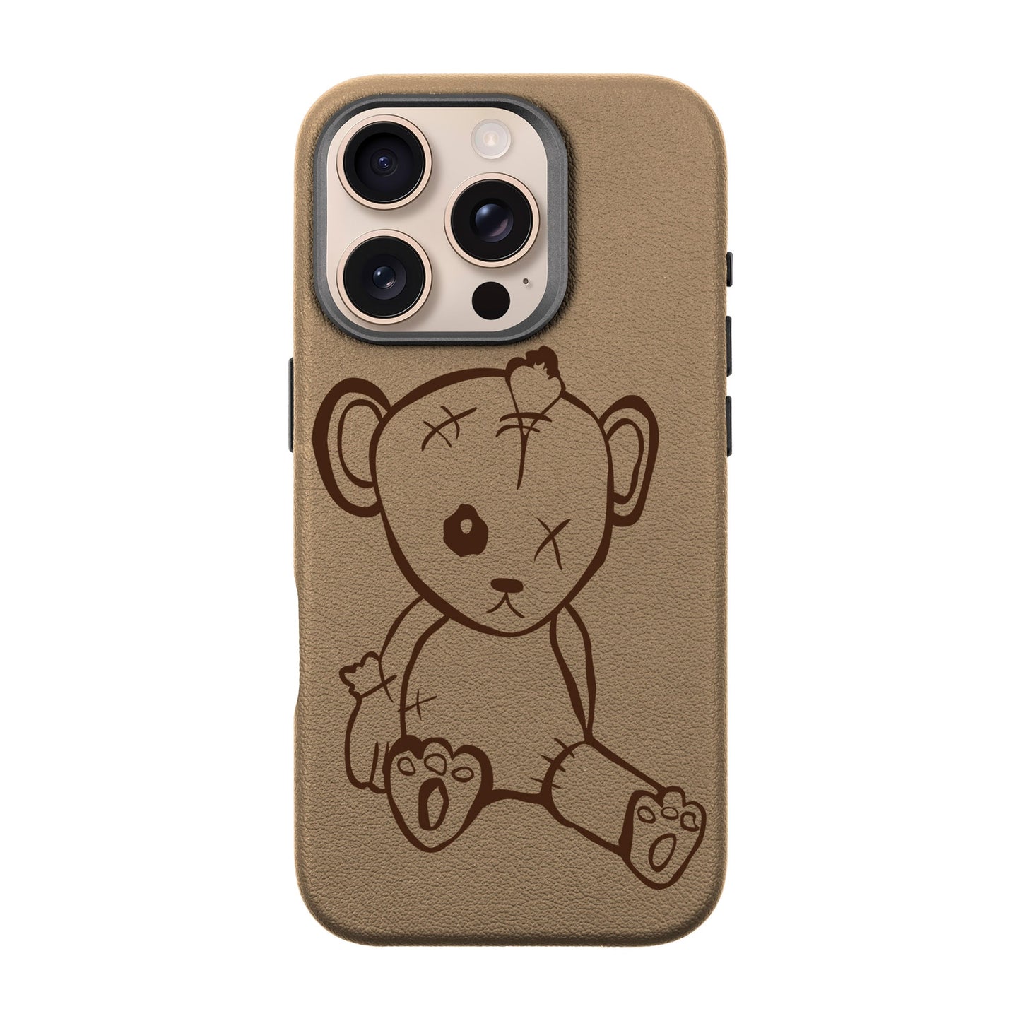 BABY BEAR-iPhone 16 Pro Leather Premium Kılıf MagSafe Özellikli