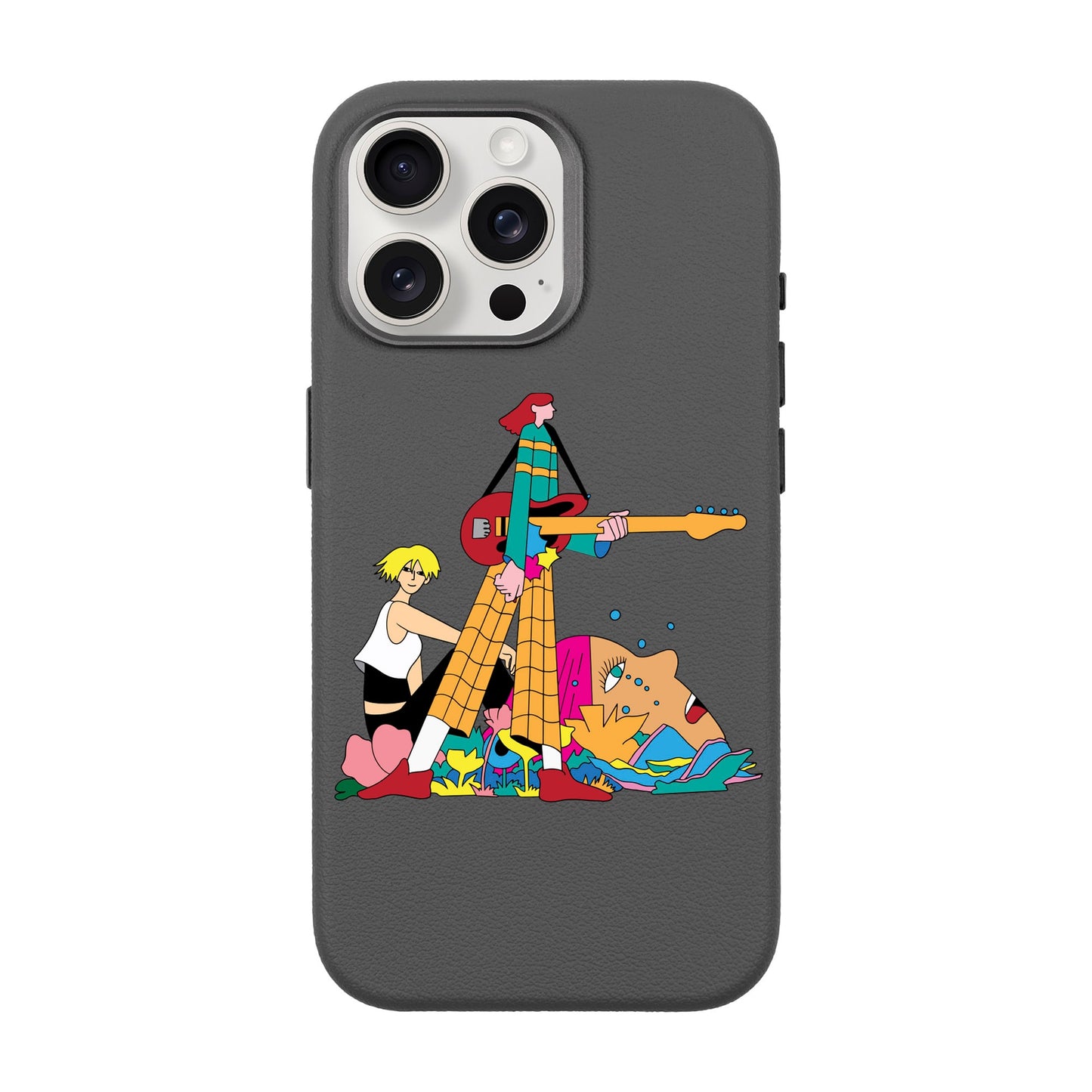 HER BAND-iPhone 15 Pro Max Leather Premium Kılıf MagSafe Özellikli