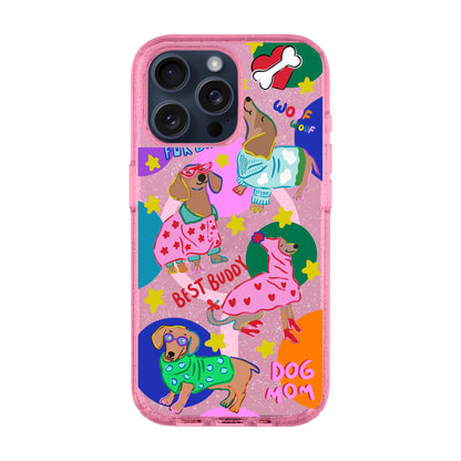 DOG MOM-iPhone 15 Pro Max Shiny Kılıf MagSafe Özellikli