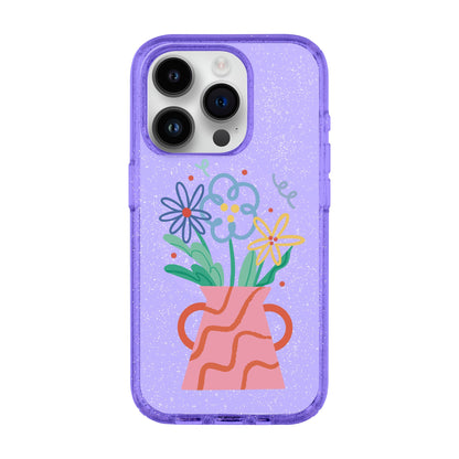PINK VASE-iPhone 14 Pro Shiny Kılıf MagSafe Özellikli