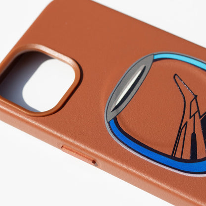 AIRCRAFT WINDOW-iPhone 13 Leather Kılıf MagSafe Özellikli