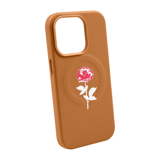 NATUREL ROSE-iPhone 14 Pro Max Leather Kılıf MagSafe Özellikli
