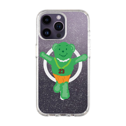 GREEN BEAR-iPhone 14 Pro Max Shiny Kılıf MagSafe Özellikli