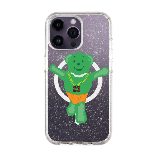 GREEN BEAR-iPhone 14 Pro Max Shiny Kılıf MagSafe Özellikli