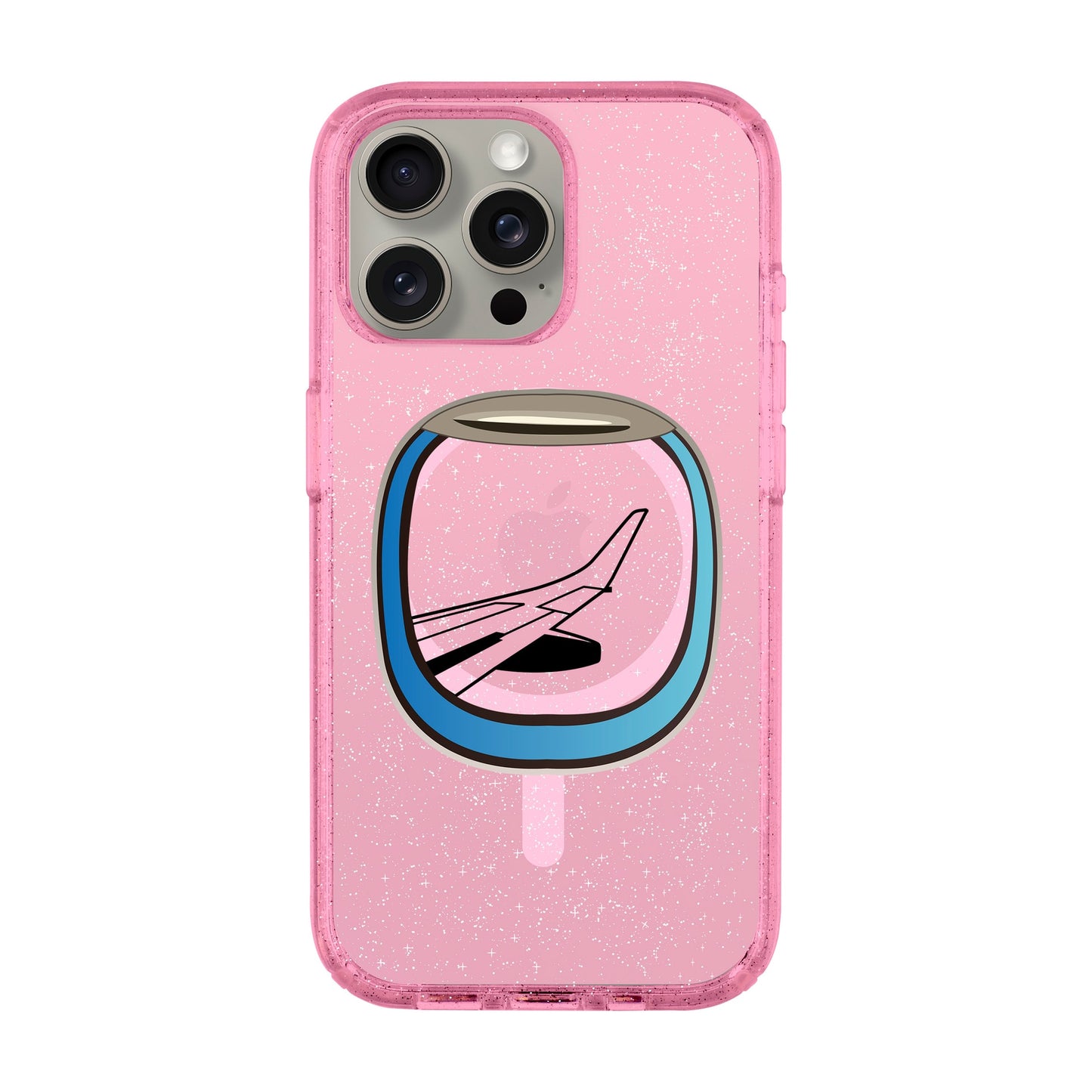 AIRCRAFT WINDOW-Shiny Kılıf MagSafe Özellikli - iPhone 15 Pro Max