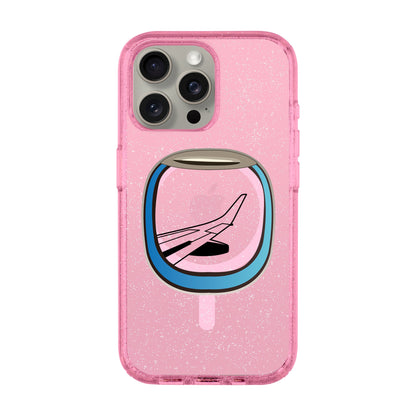 AIRCRAFT WINDOW-Shiny Kılıf MagSafe Özellikli - iPhone 15 Pro Max