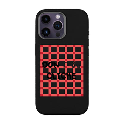 DON'T BE CLICHE-iPhone 14 Pro Max Leather Premium Kılıf MagSafe Özellikli