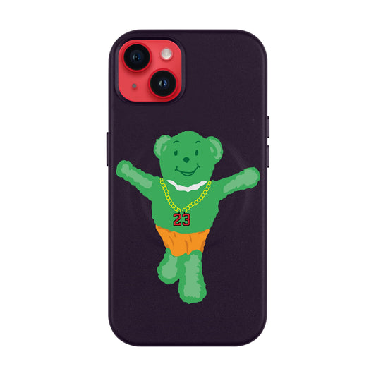 GREEN BEAR-iPhone 14 Plus Leather Kılıf MagSafe Özellikli