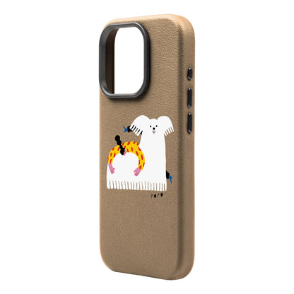FANCY DOG-iPhone 16 Pro Max Leather Premium Kılıf MagSafe Özellikli