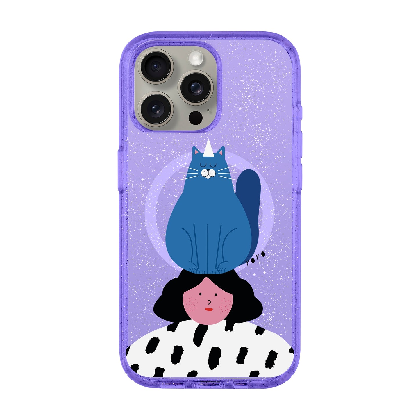 NAUGHTY CAT-iPhone 15 Pro Max Shiny Kılıf MagSafe Özellikli