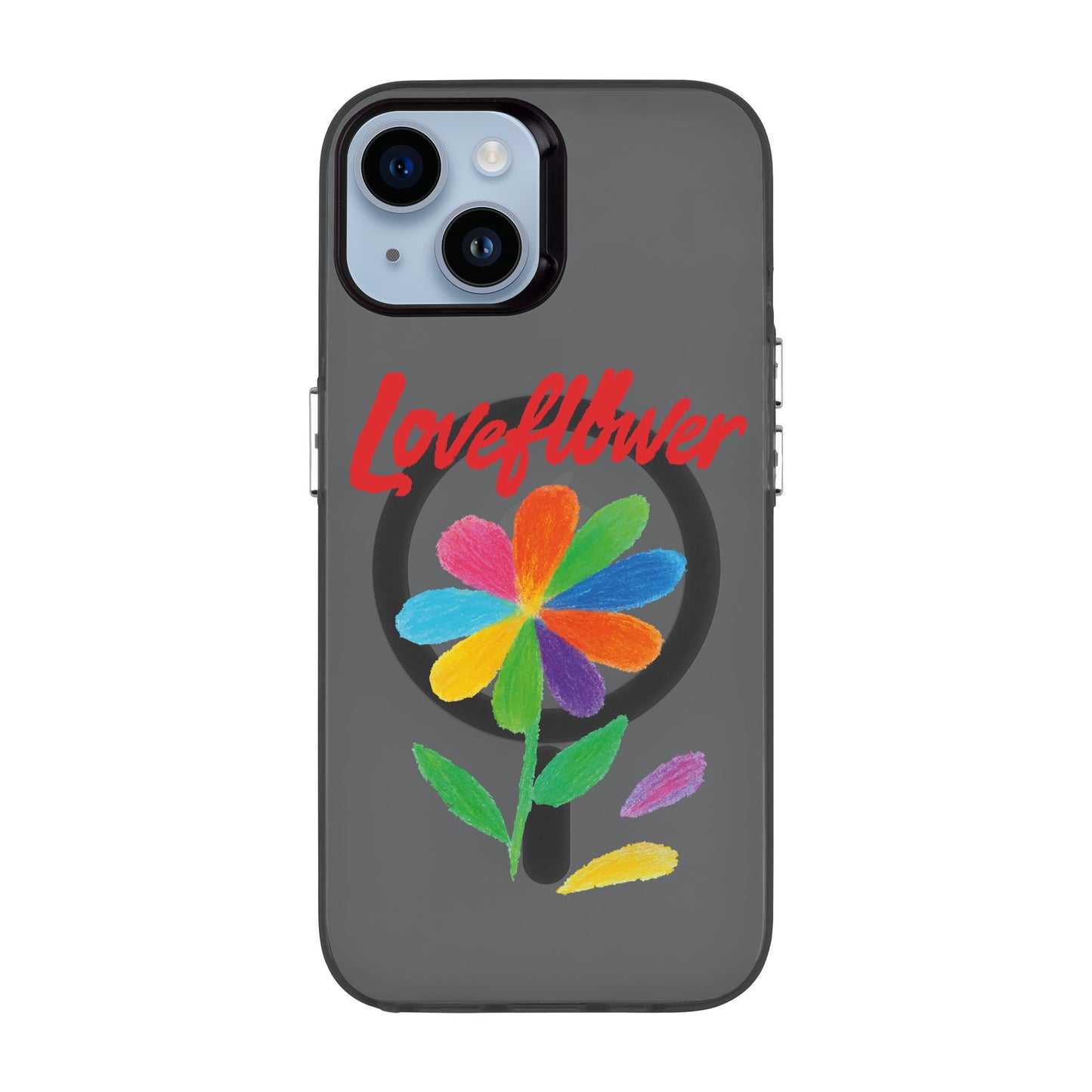 LOVE FLOWER-iPhone 14 Hold Kılıf MagSafe Özellikli